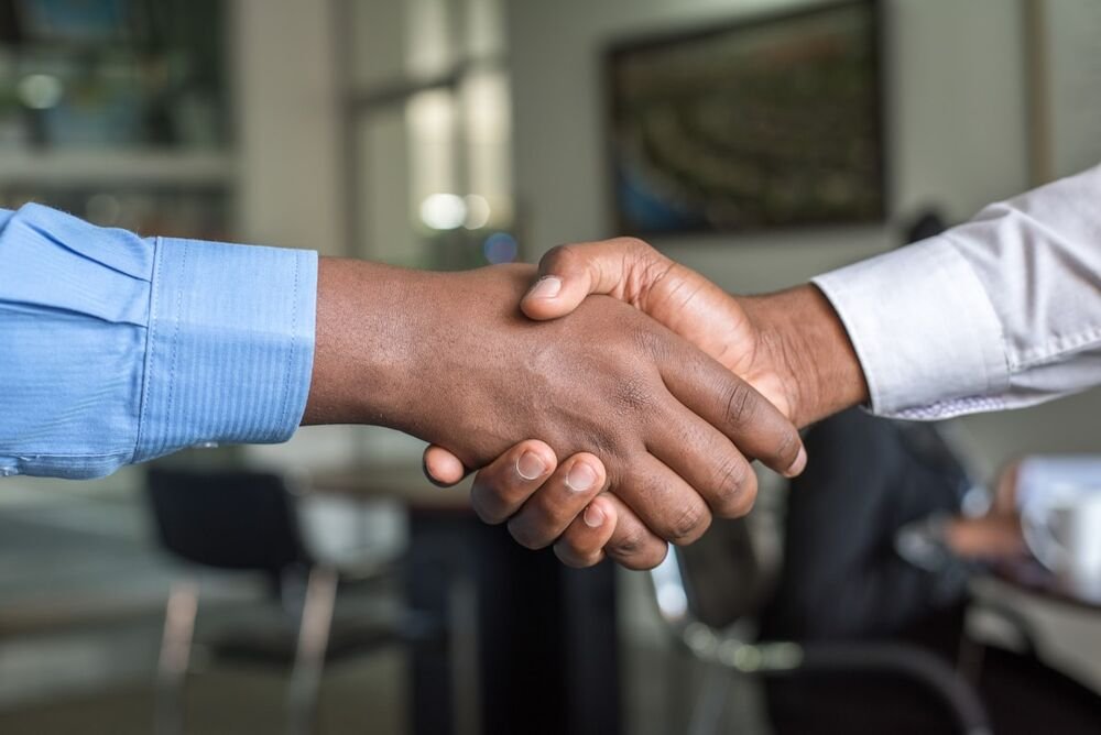 Strategic partnership handshake